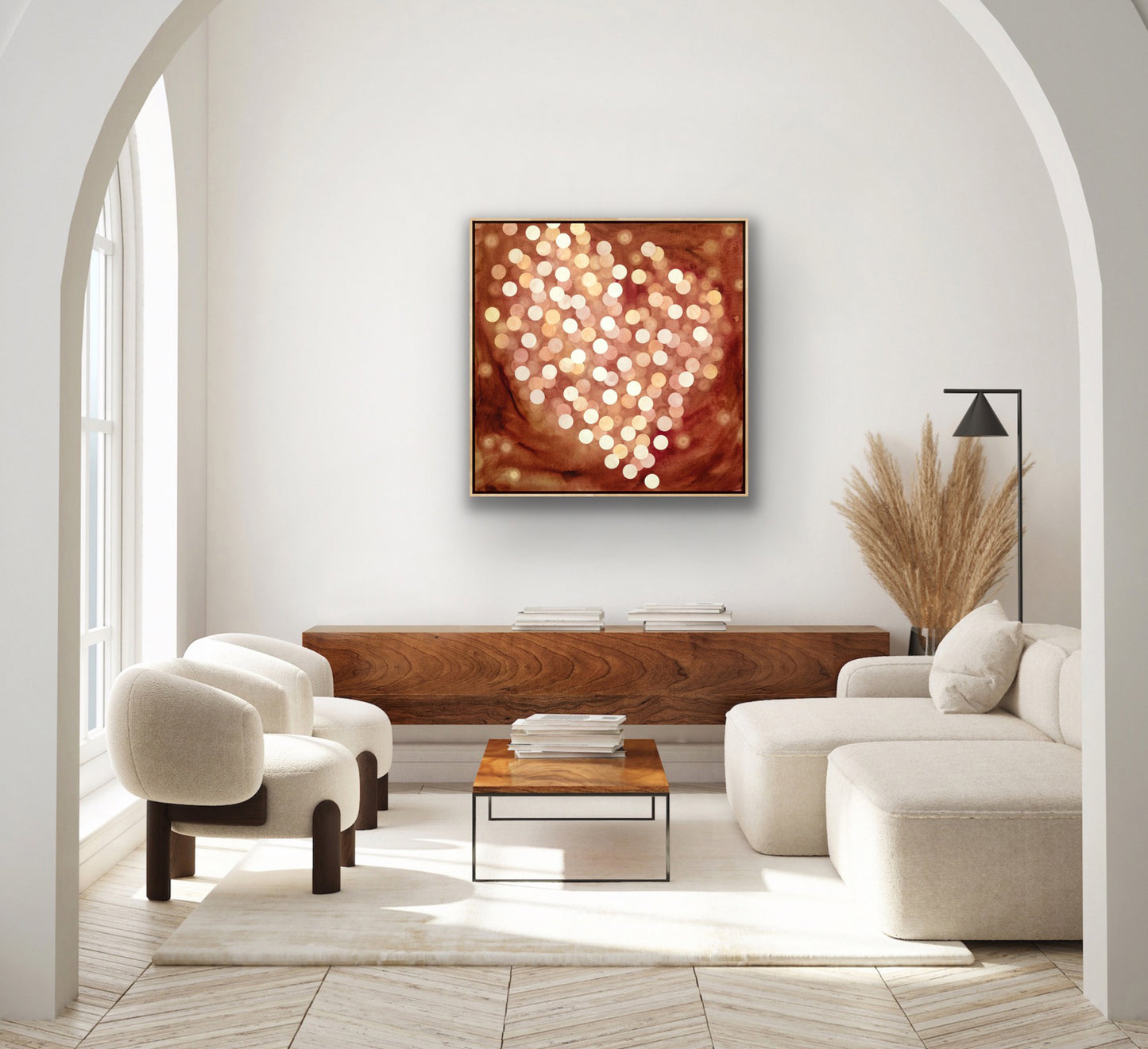 Aqueous Field Coral Bloom XVII - Abstract Sealife Painting