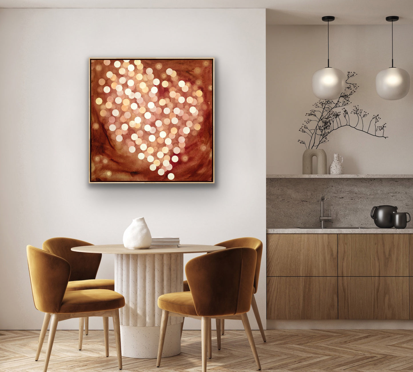 Aqueous Field Coral Bloom XVII - Abstract Sealife Painting