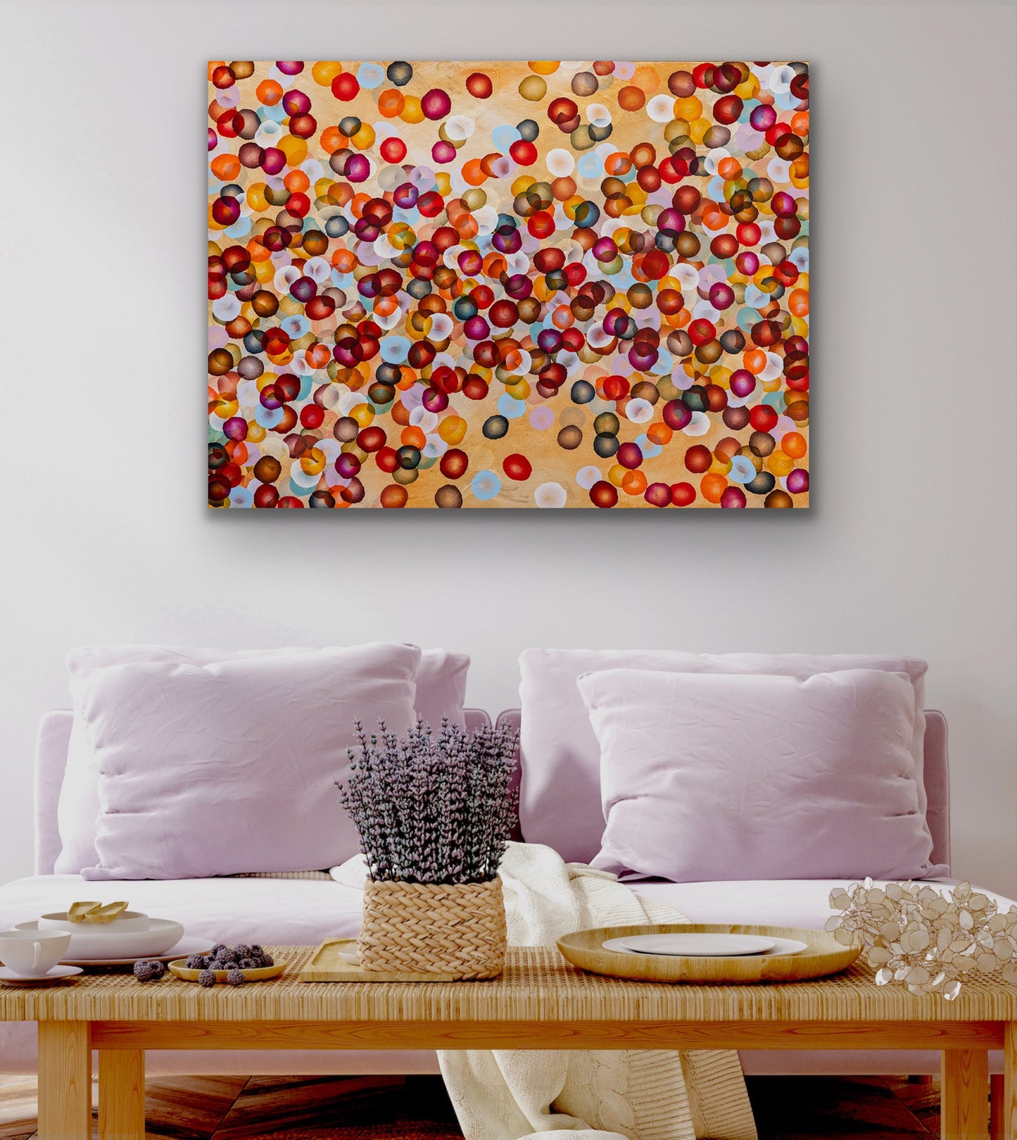 Bio Bloom Reef Flurry I – Large Original Abstract Painting Sealife Colours