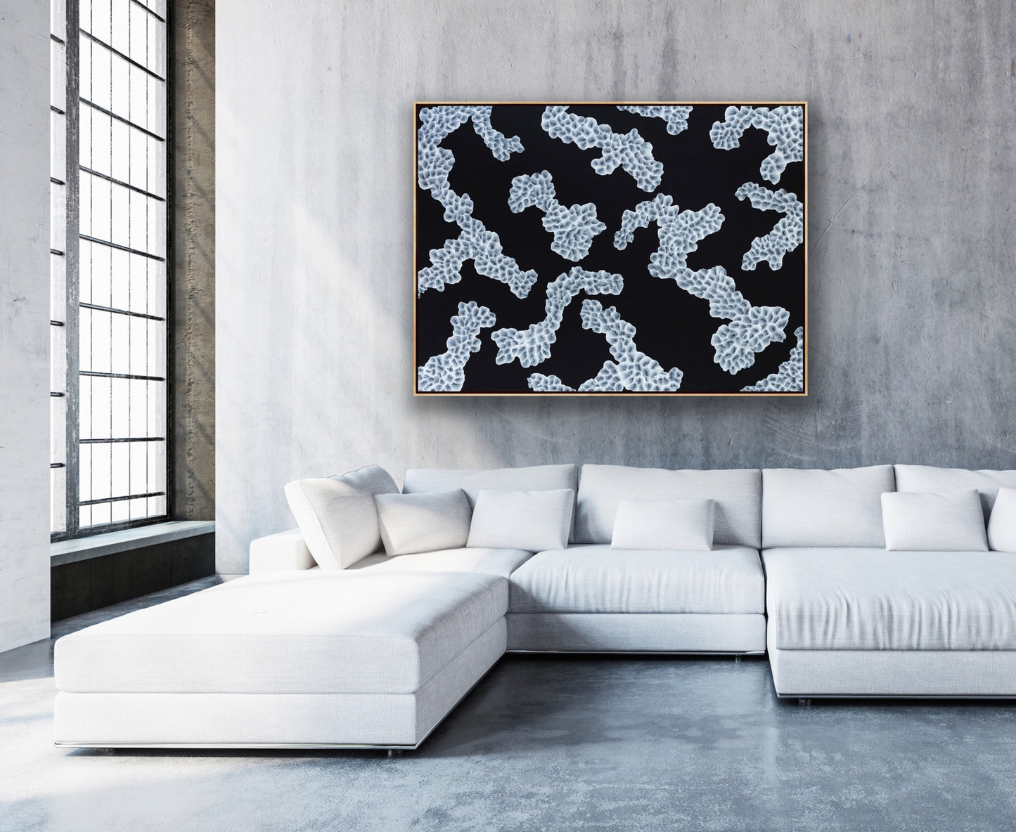 Bio Bloom Reef Song IV - Large Abstract Sealife Painting