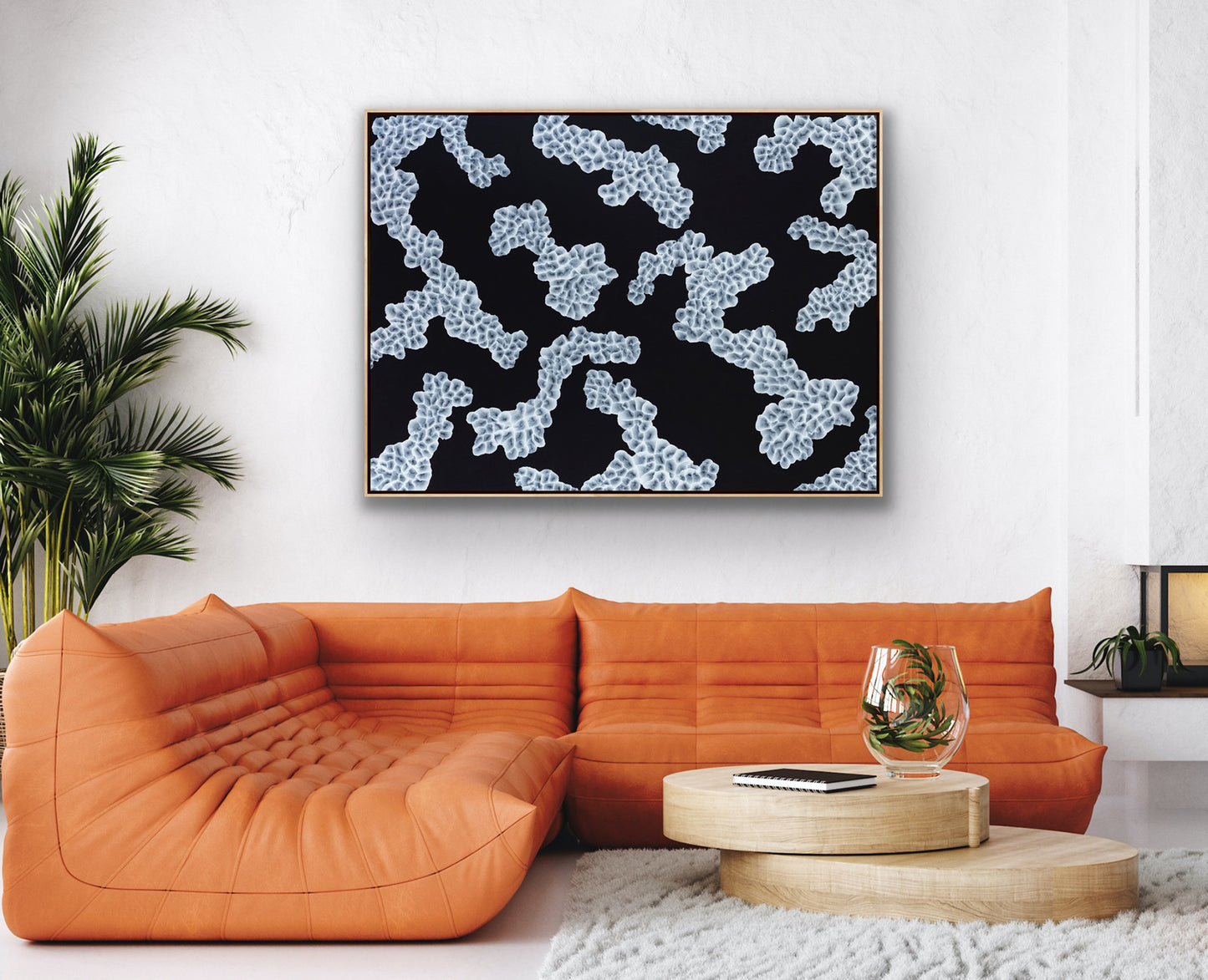 Bio Bloom Reef Song IV - Large Abstract Sealife Painting