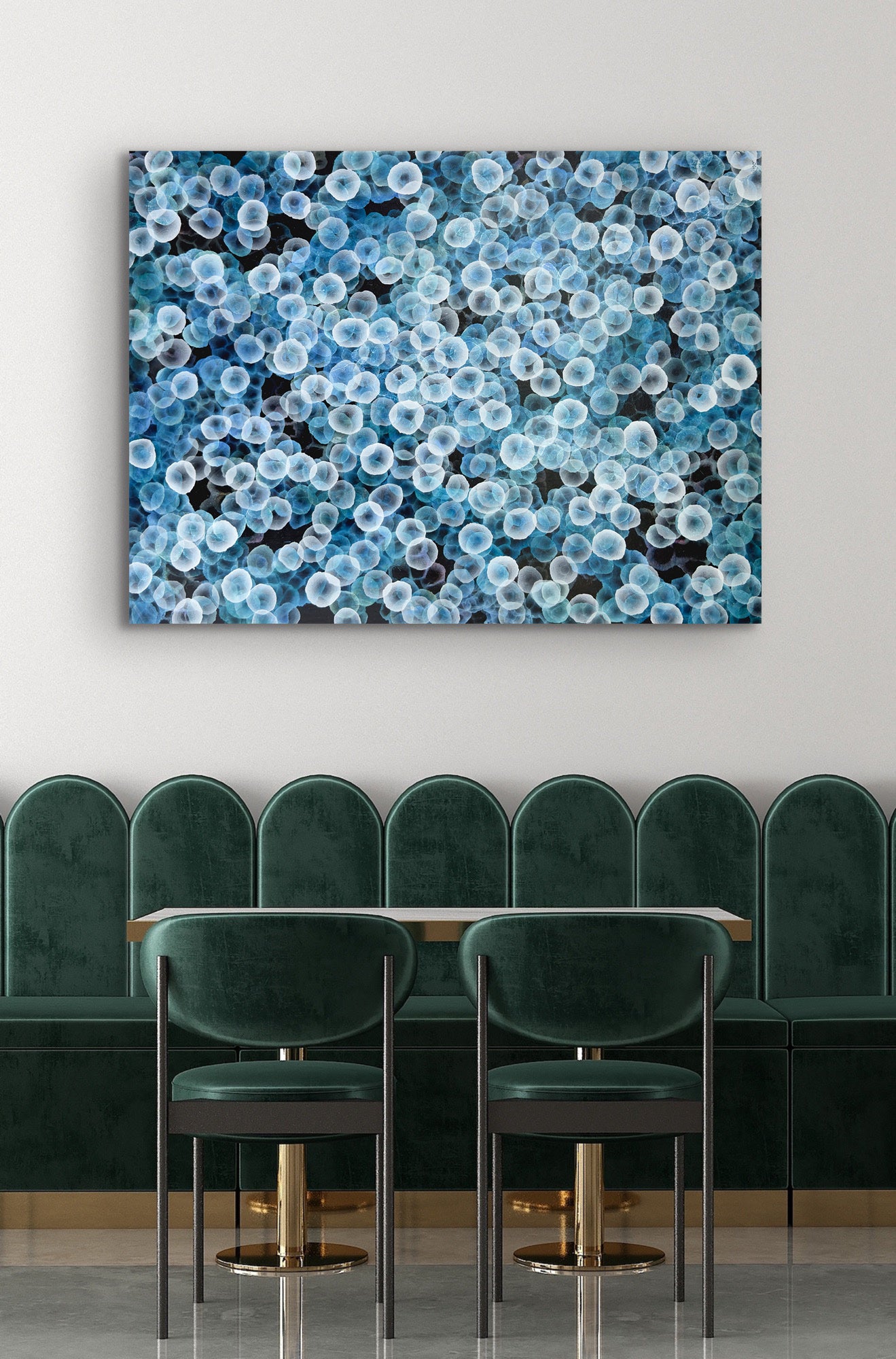 Bioluminous Drift II an Original Abstract Sea Painting