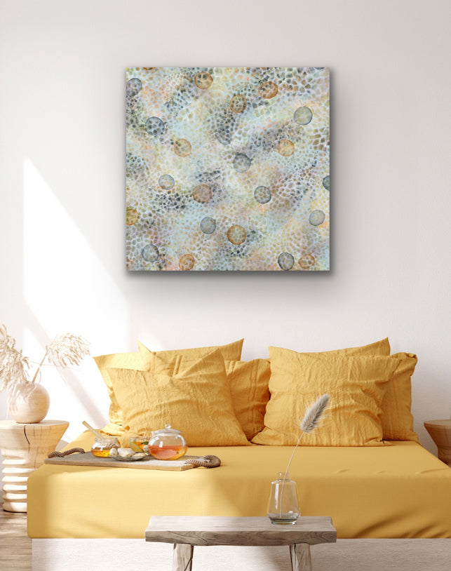 Bio-Cluster Bloom III - Original Abstract Sealife Painting