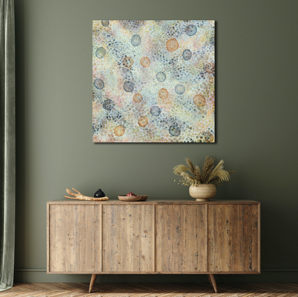 Bio-Cluster Bloom II - Original Abstract Sealife Painting