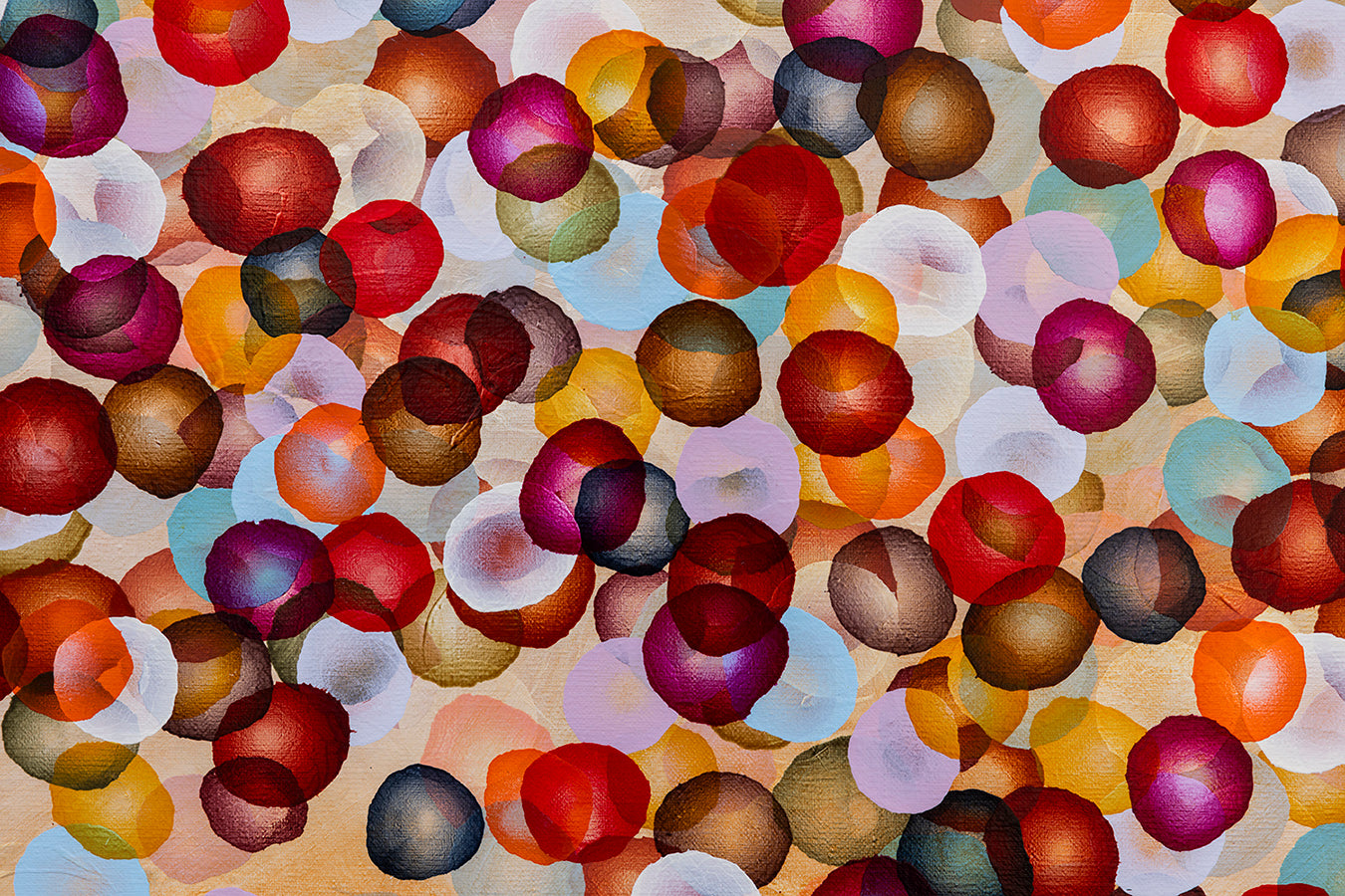 Bio Bloom Reef Flurry I – Large Original Abstract Painting Sealife Colours