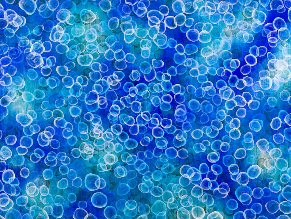 Aqueous Pulse IV - Large Original Abstract Jellyfish Painting