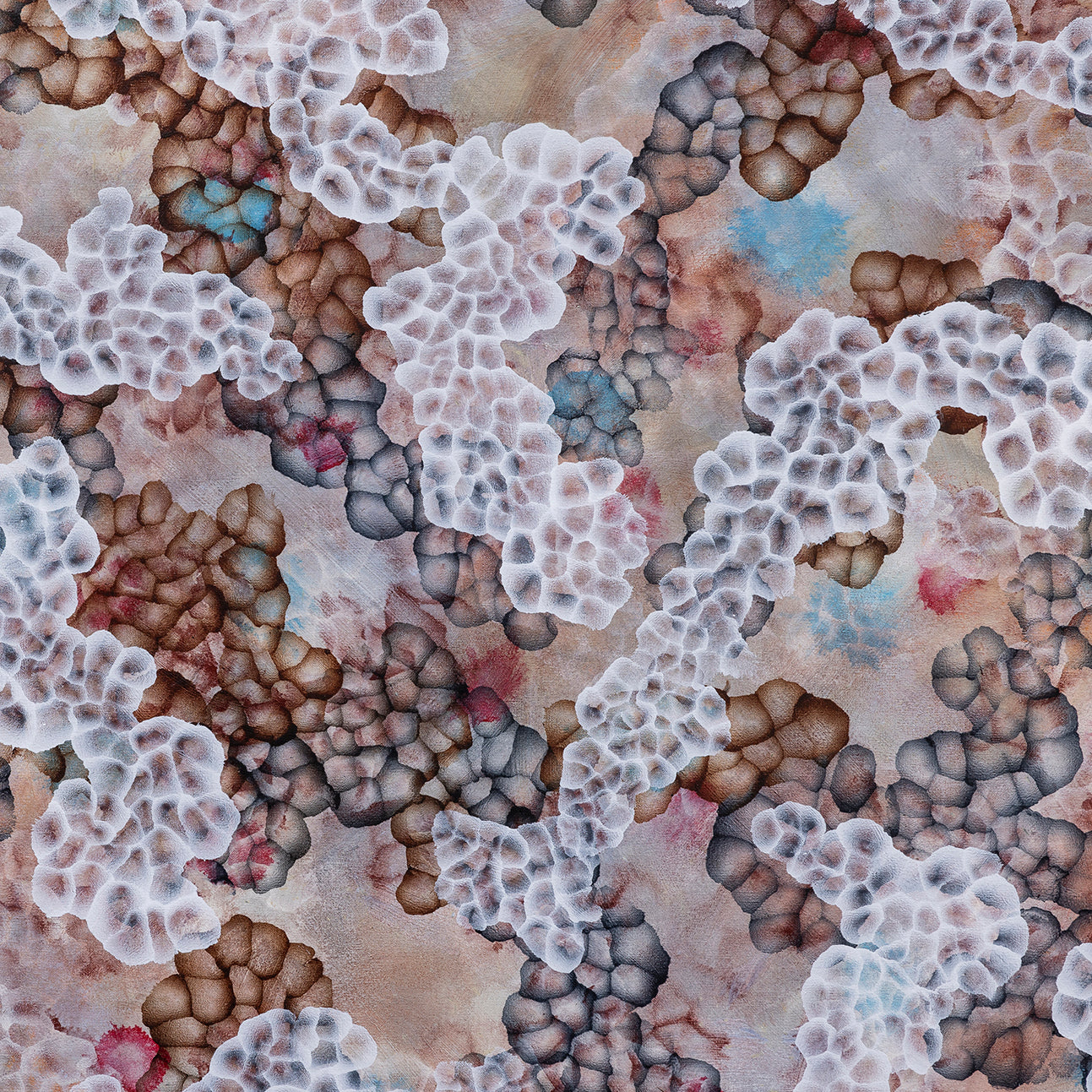 Rock Pool Blooms - Large Abstract Sealife Painting 102cm x 153cm