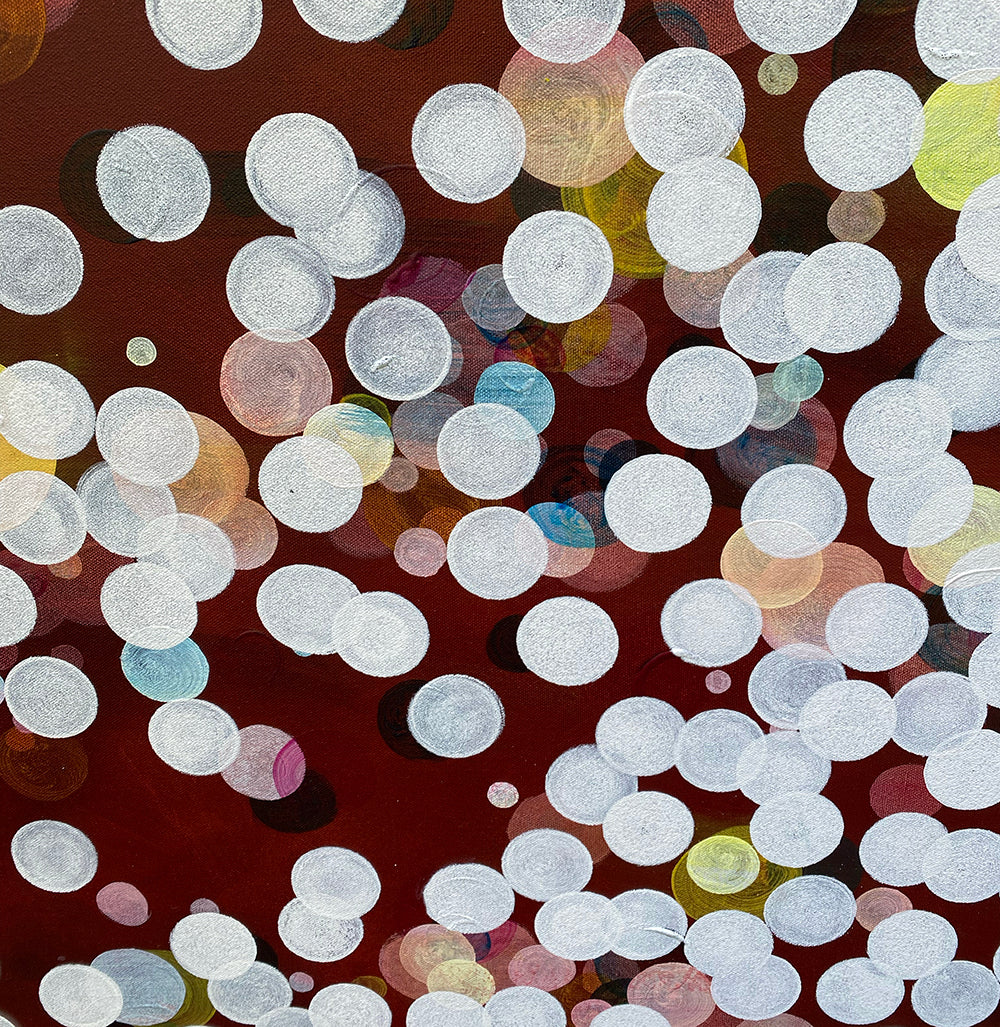Sometimes of Ether and Water III - Large Colourful Abstract Painting