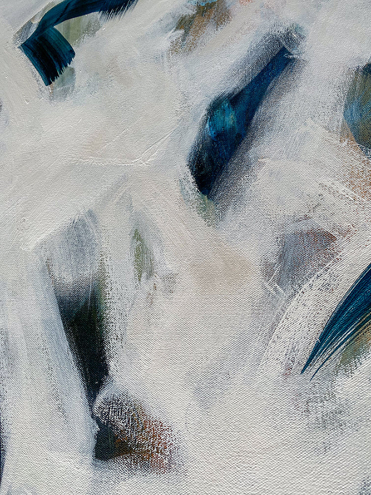 Tideline Flotsam Drift - Large Abstract Painting