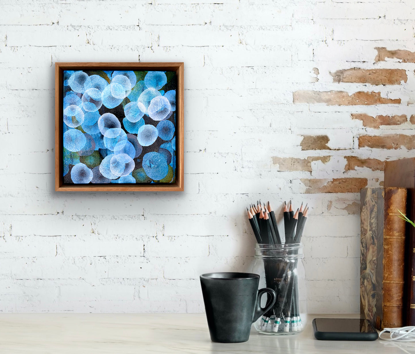 Bio Bloom Flow II - Abstract Microscopic Sealife Painting