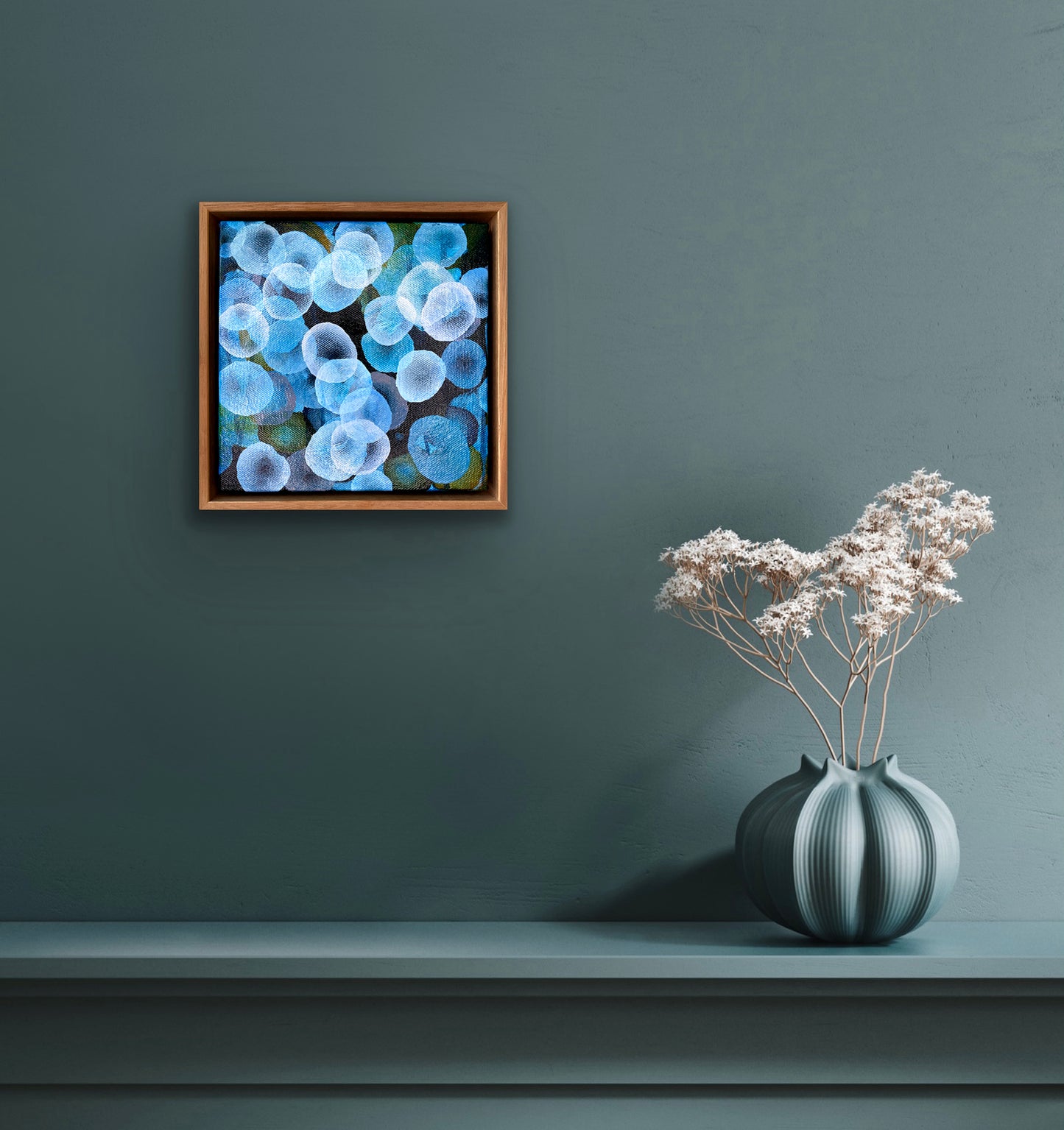 Bio Bloom Flow II - Abstract Microscopic Sealife Painting
