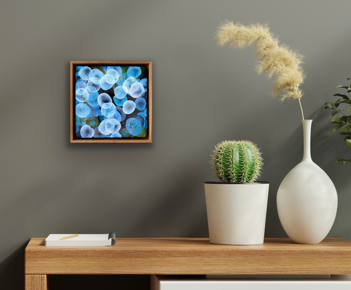 Bio Bloom Flow II - Abstract Microscopic Sealife Painting