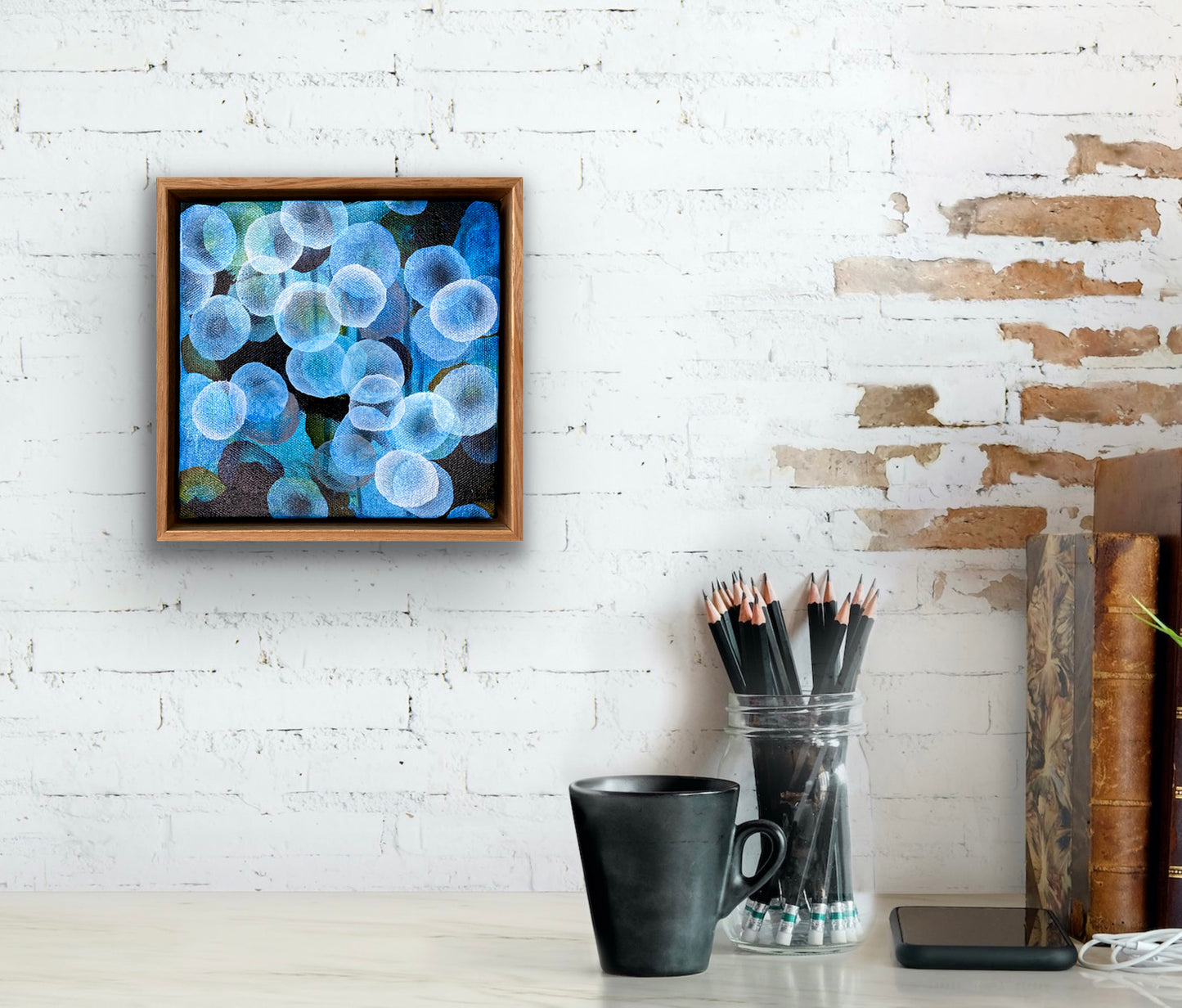 Bio Bloom Flow I - Abstract Microscopic Sealife Painting