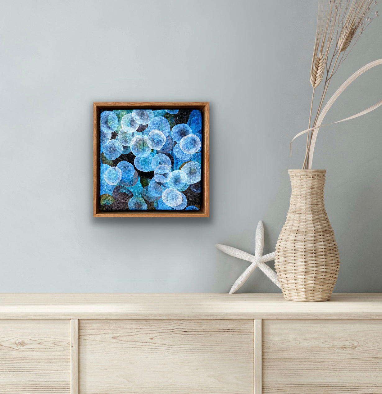 Bio Bloom Flow I - Abstract Microscopic Sealife Painting
