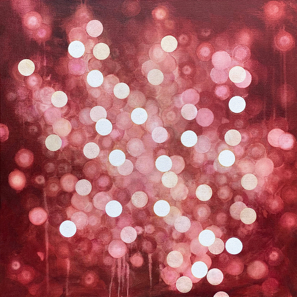 Aqueous Field Coral Bloom XV - Abstract Sealife Painting 79cm x 79cm