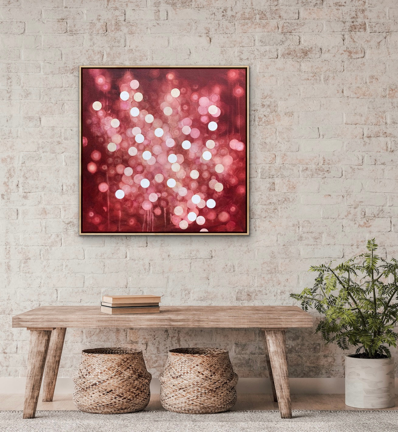Aqueous Field Coral Bloom XV - Abstract Sealife Painting 79cm x 79cm
