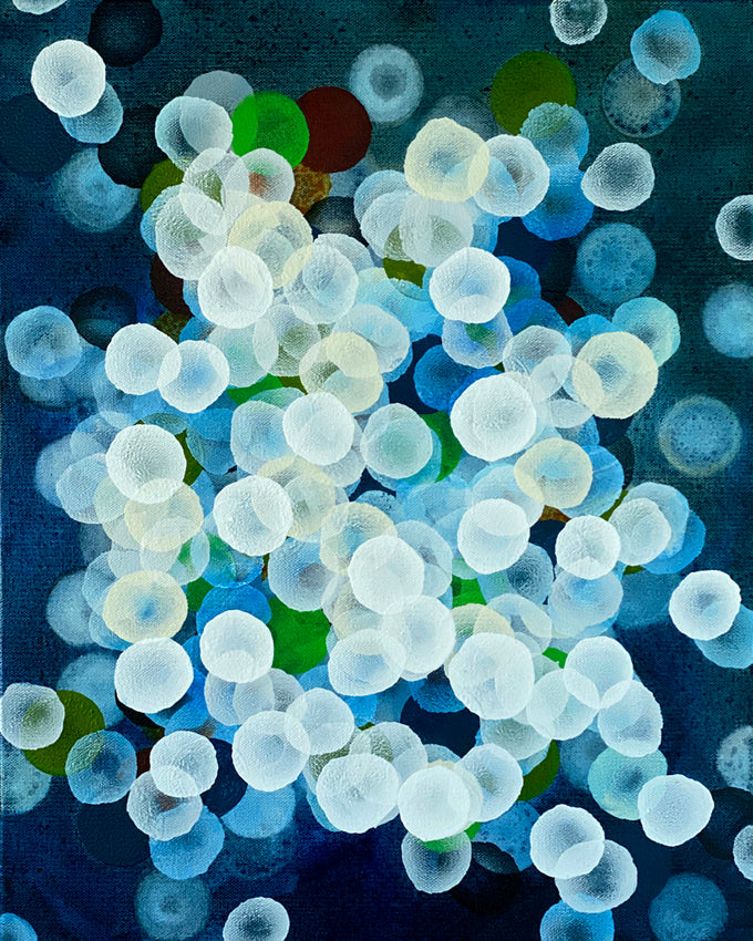 Aqueous Bloom Life Field II - Abstract Sealife Painting