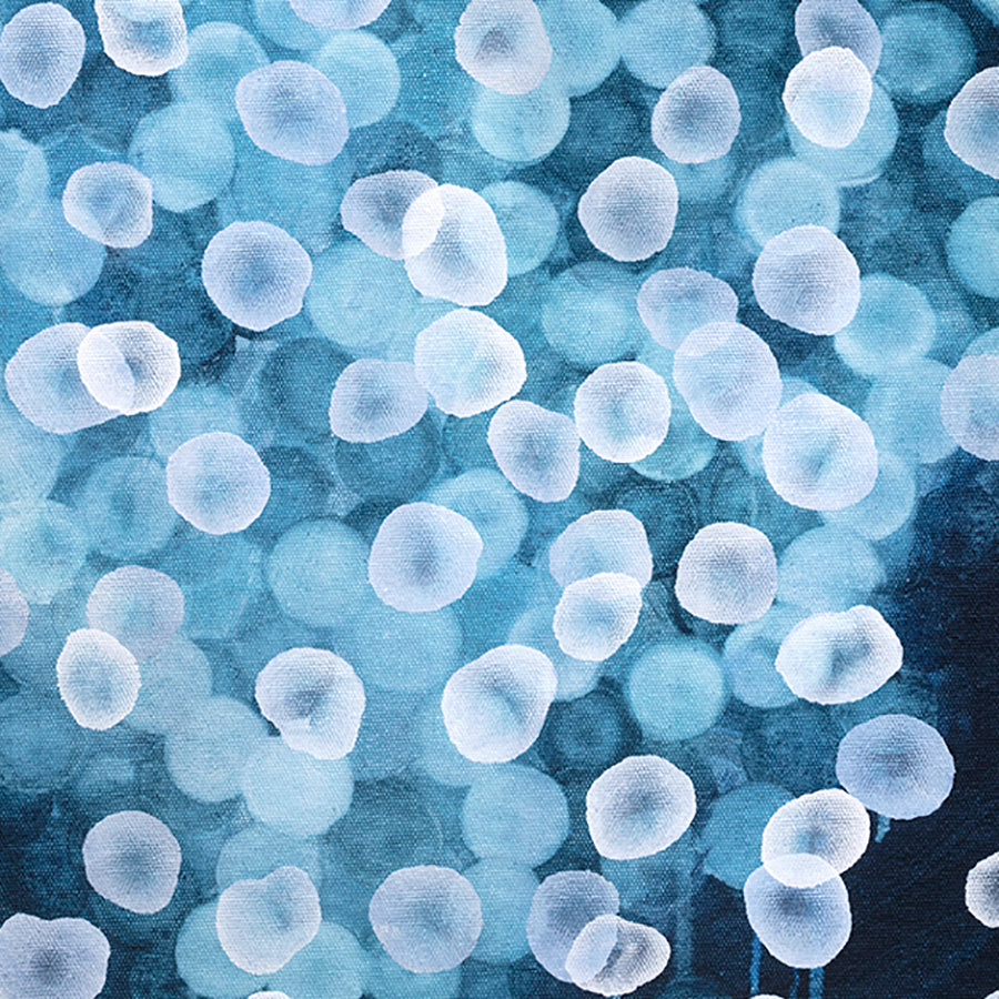 Aqueous Field - Coral Bloom IX - Abstract Sealife Painting