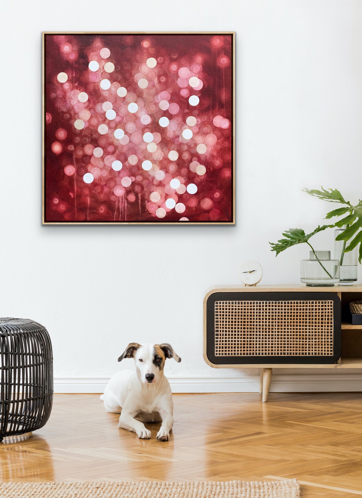 Aqueous Field Coral Bloom XV - Abstract Sealife Painting 79cm x 79cm