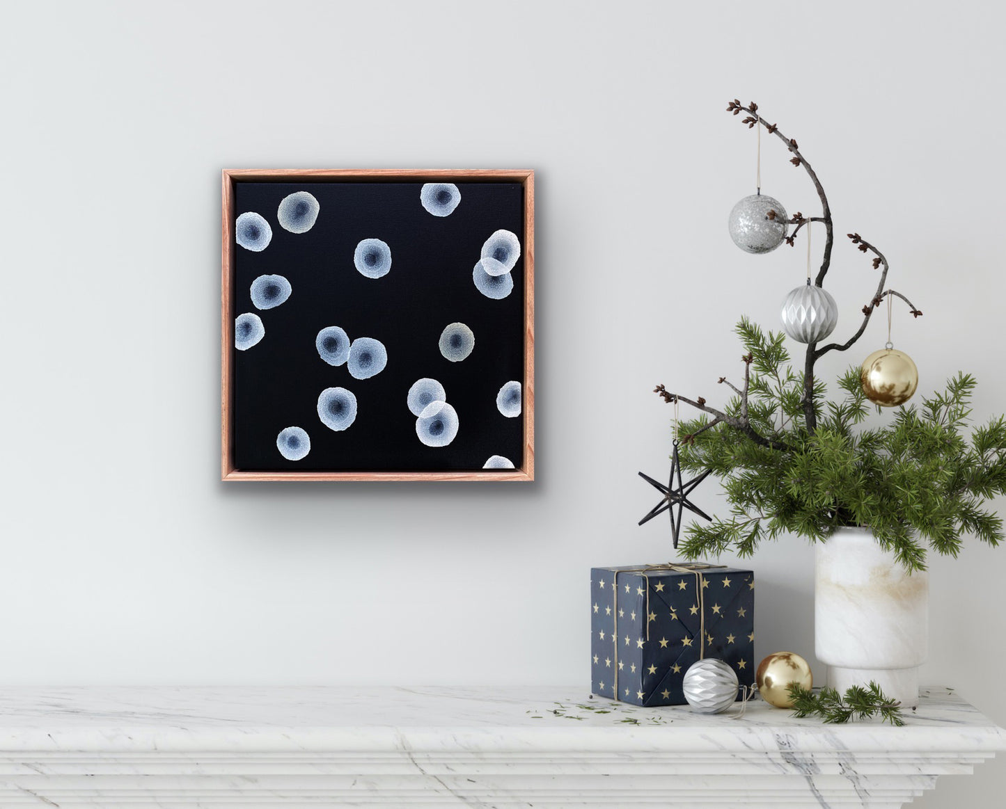 Orbicular Echo IV - Abstract Monochrome Painting