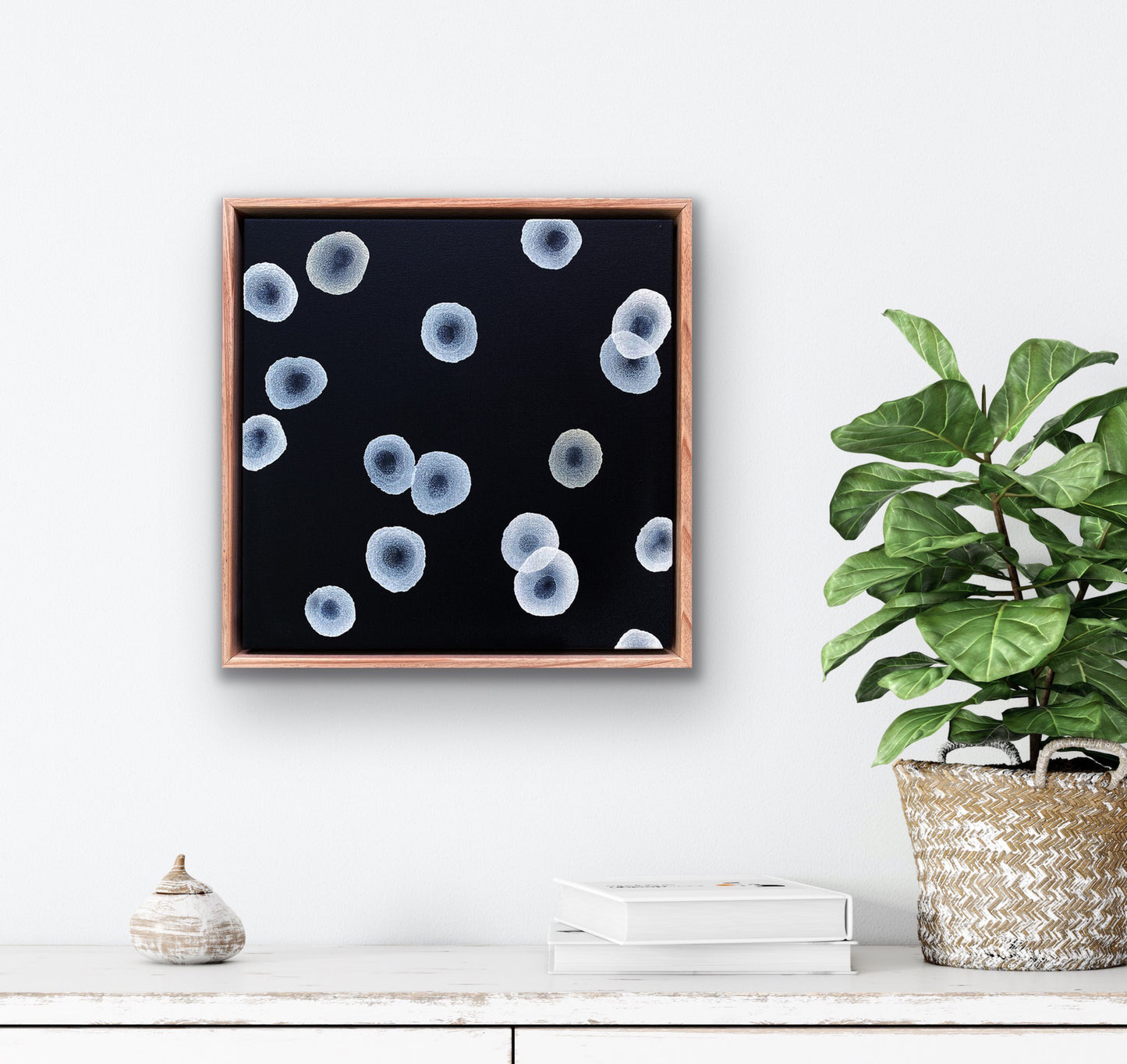 Orbicular Echo IV - Abstract Monochrome Painting