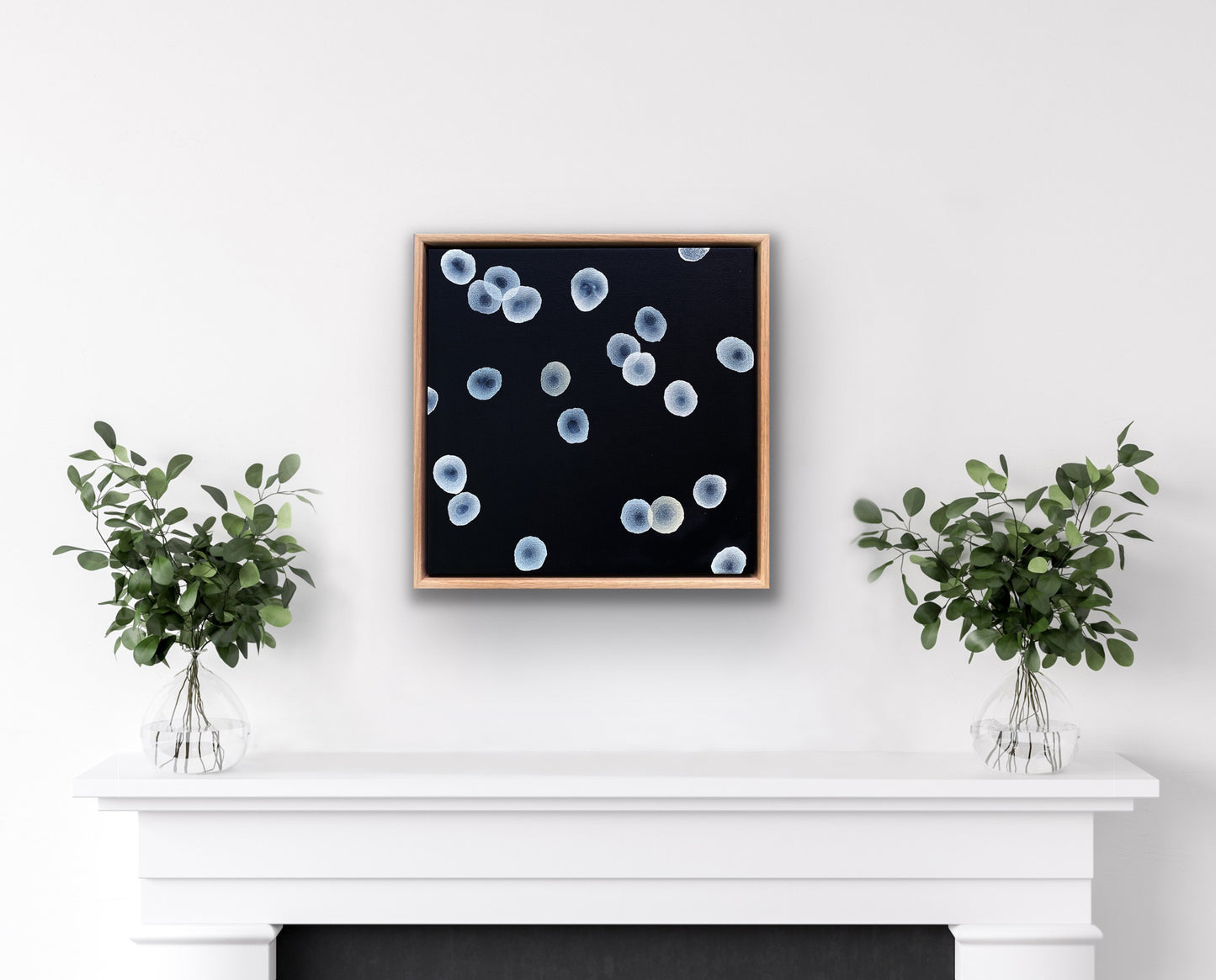 Orbicular Echo V - Abstract Monochrome Painting