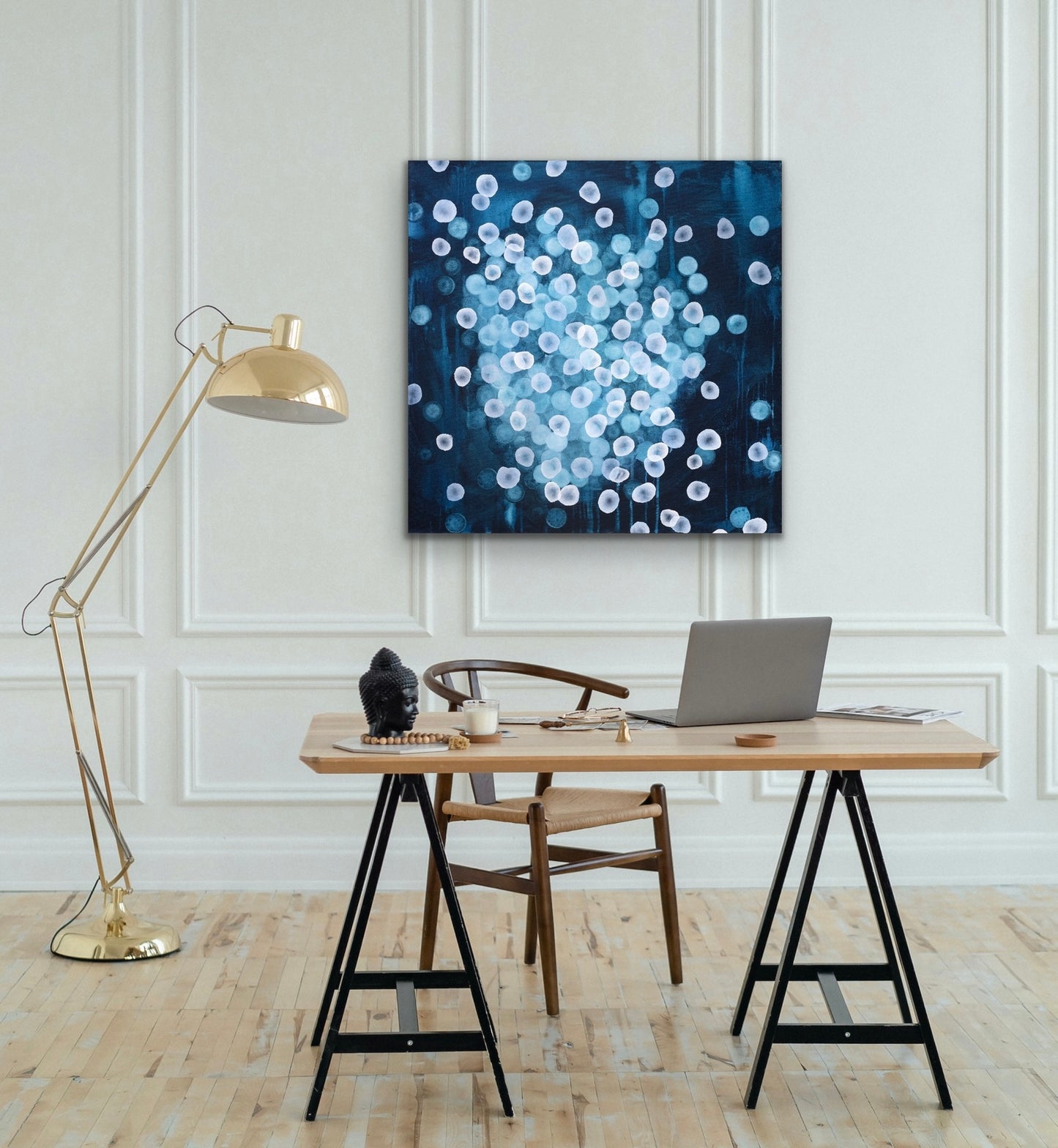Aqueous Field - Coral Bloom IX - Abstract Sealife Painting