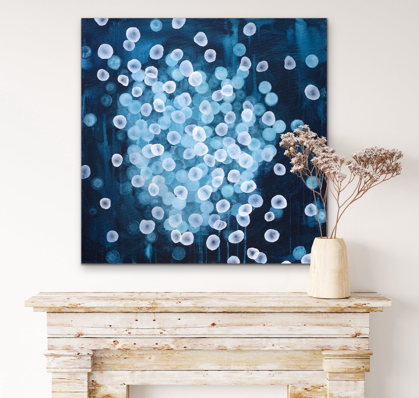 Aqueous Field - Coral Bloom IX - Abstract Sealife Painting