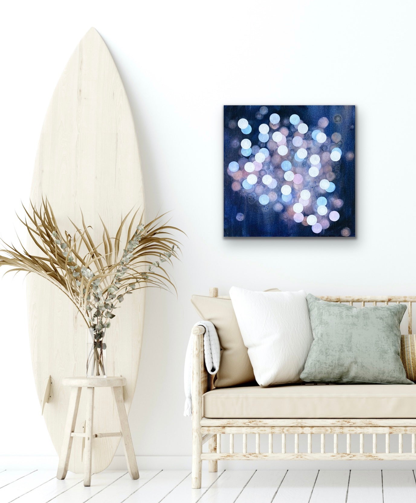 Bioluminous Dreamer II - Abstract Sealife Painting