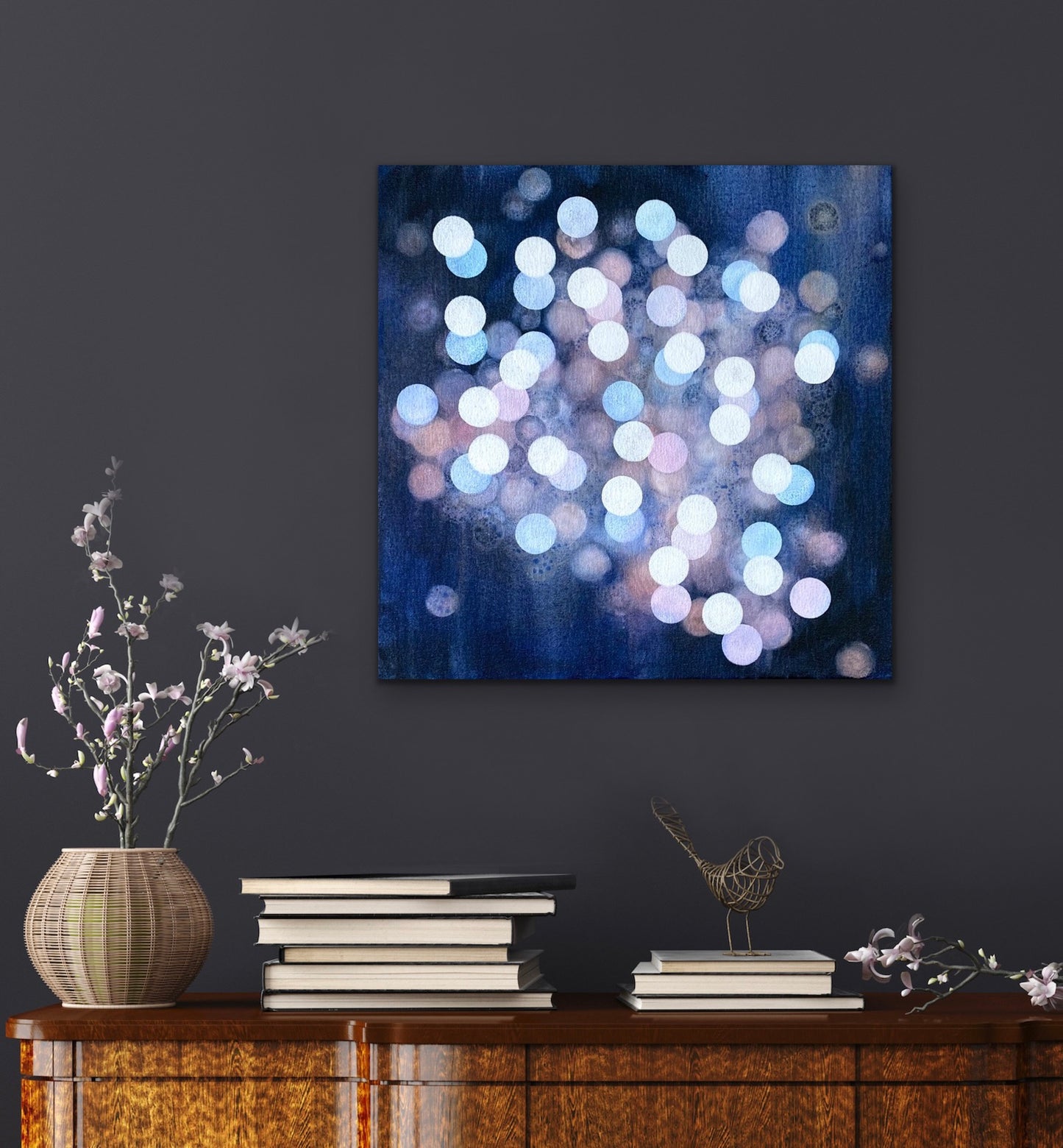 Bioluminous Dreamer II - Abstract Sealife Painting