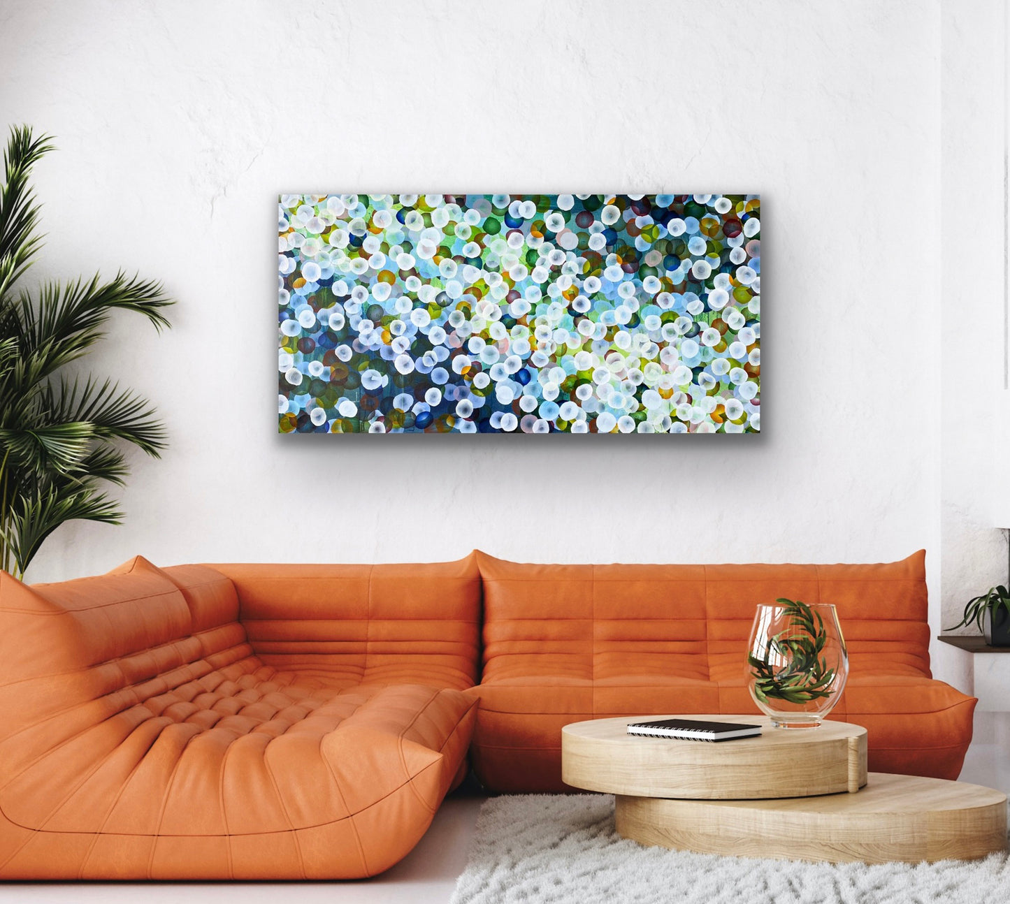 Bio Bloom Tideline Flurry II - Original Abstract Artwork inspired by coastal life