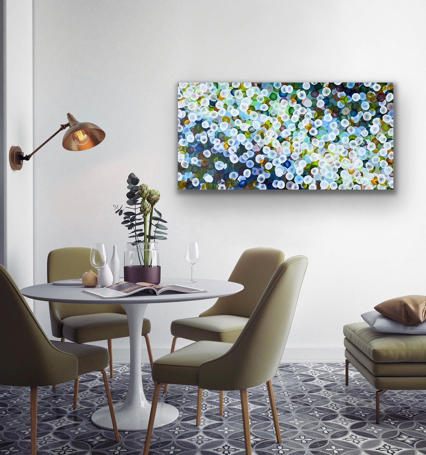 Bio Bloom Tideline Flurry II - Original Abstract Artwork inspired by coastal life
