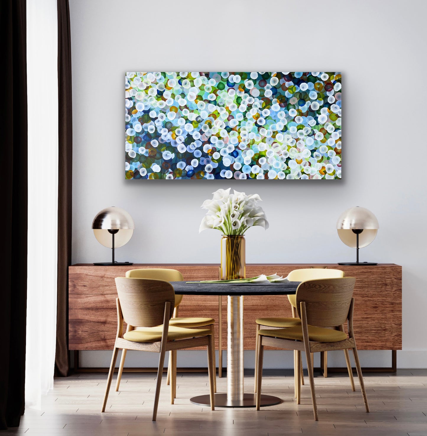 Bio Bloom Tideline Flurry II - Original Abstract Artwork inspired by coastal life