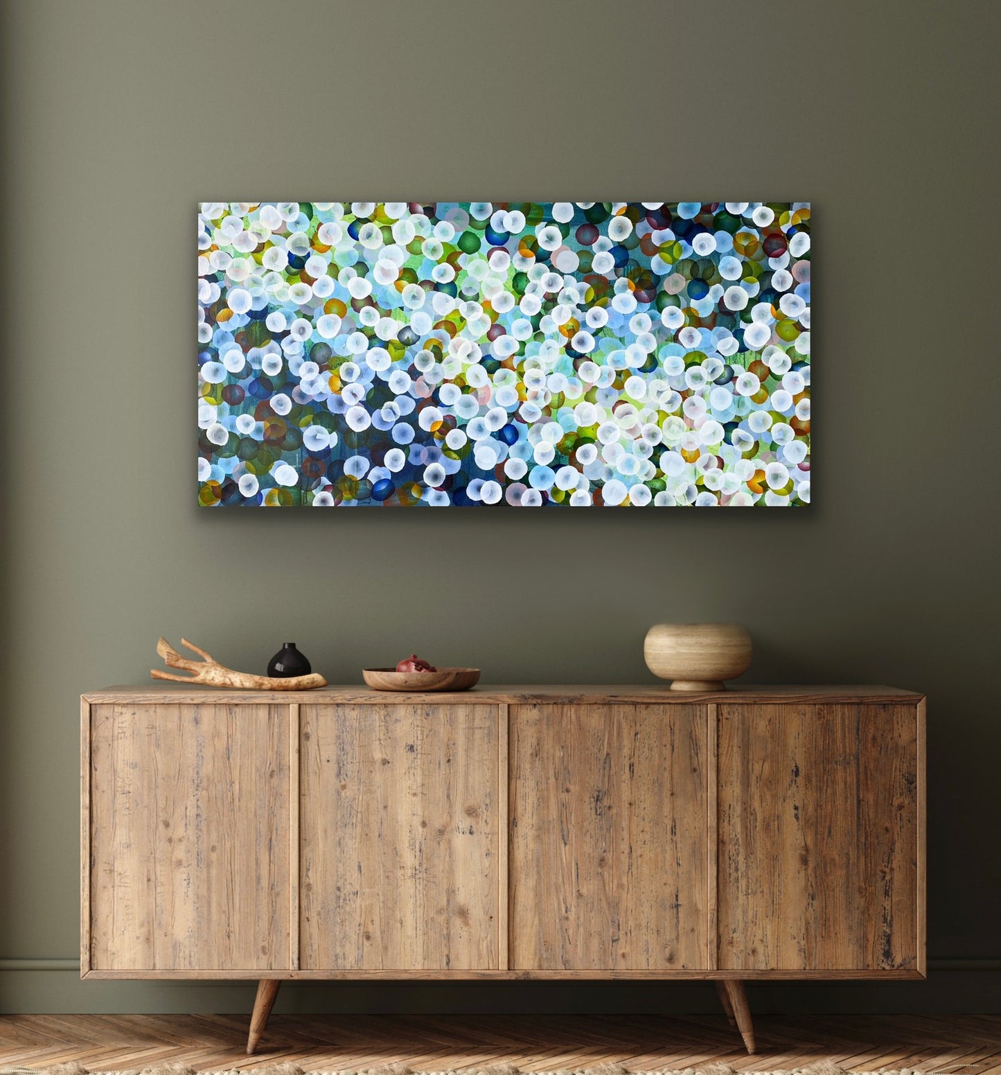 Bio Bloom Tideline Flurry II - Original Abstract Artwork inspired by coastal life
