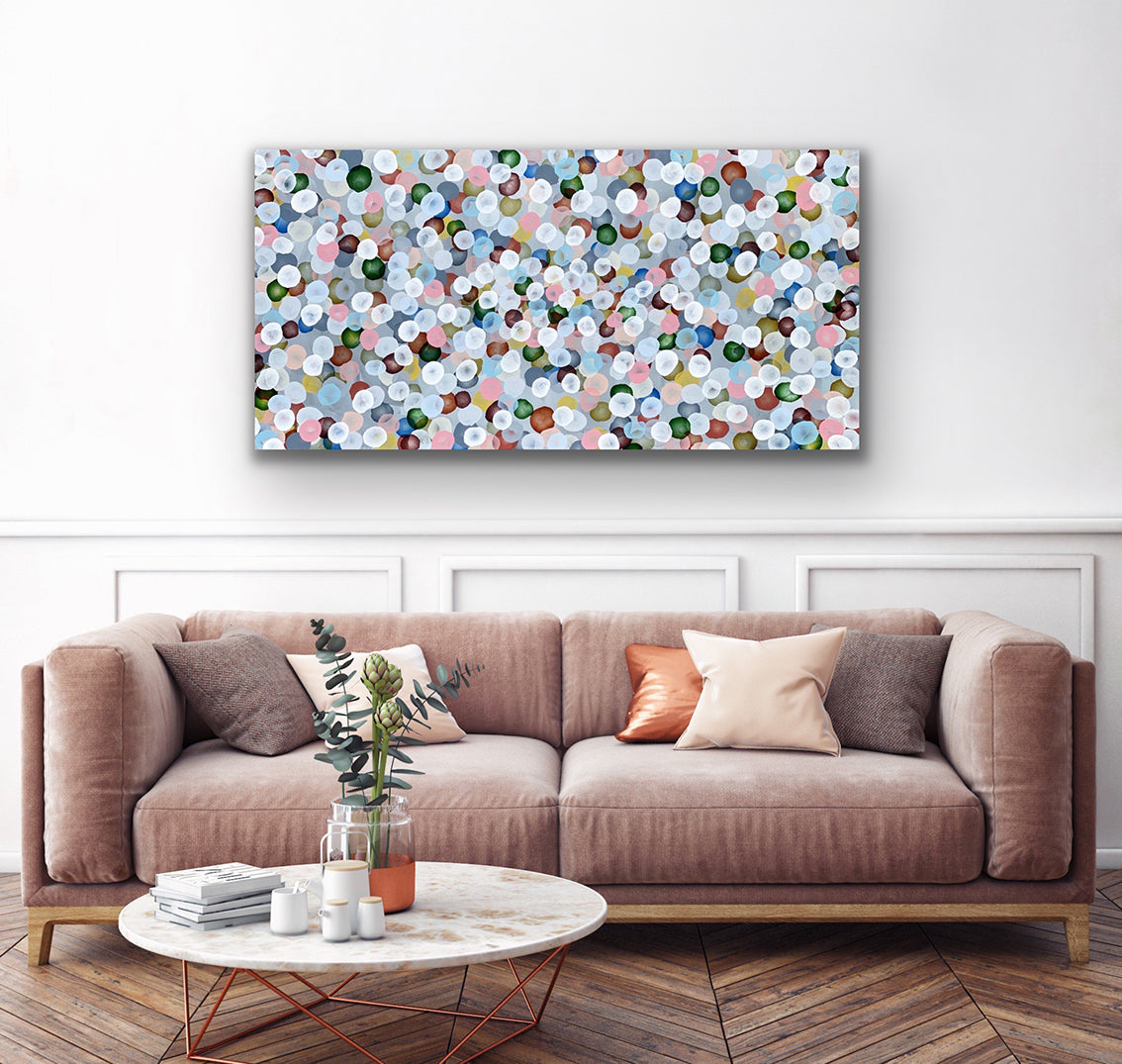 Aqueous Drift Coral Bloom II - Original Abstract Artwork