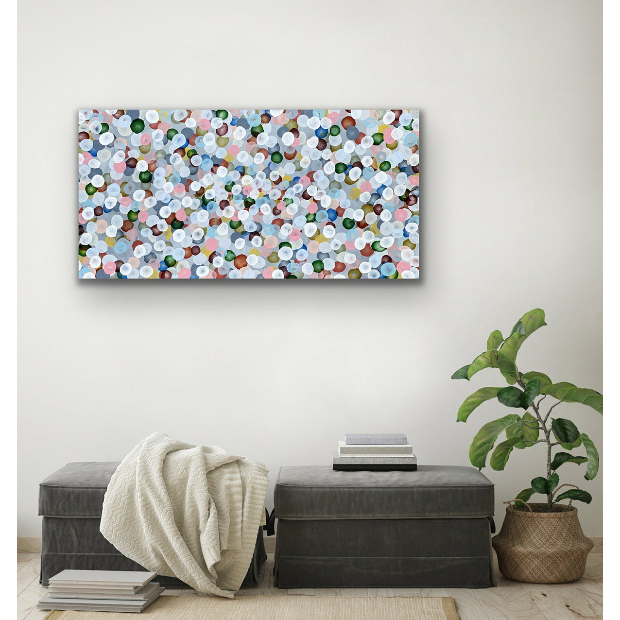 Aqueous Drift Coral Bloom II - Original Abstract Artwork