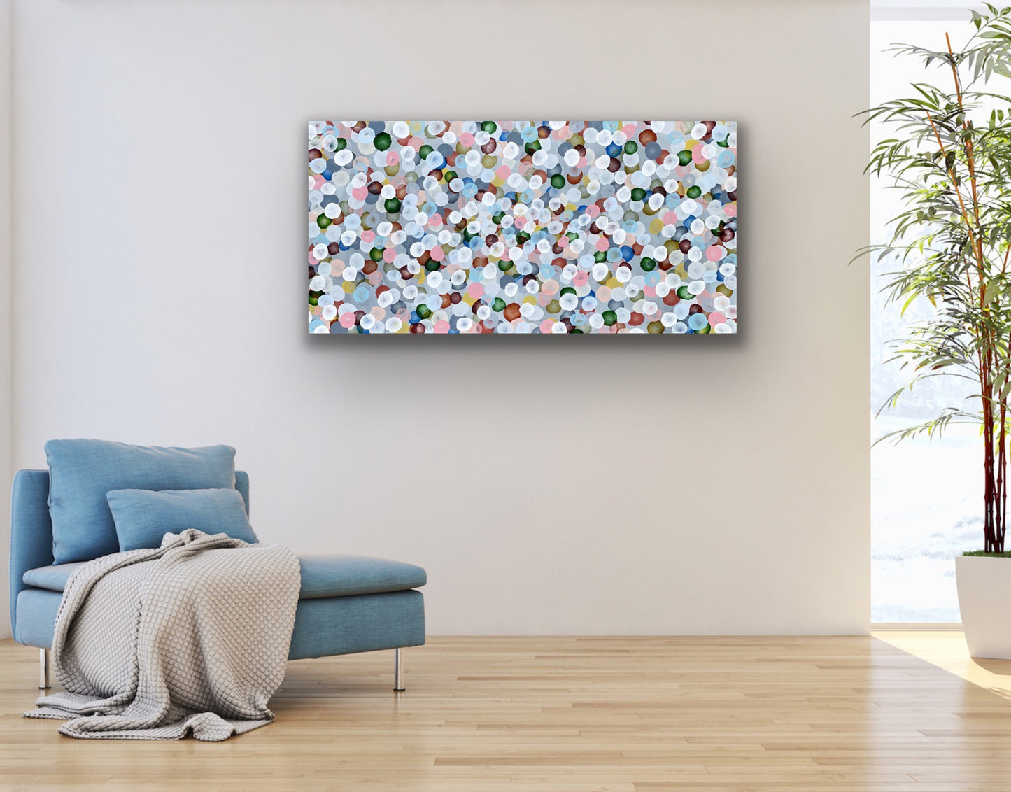 Aqueous Drift Coral Bloom II - Original Abstract Artwork