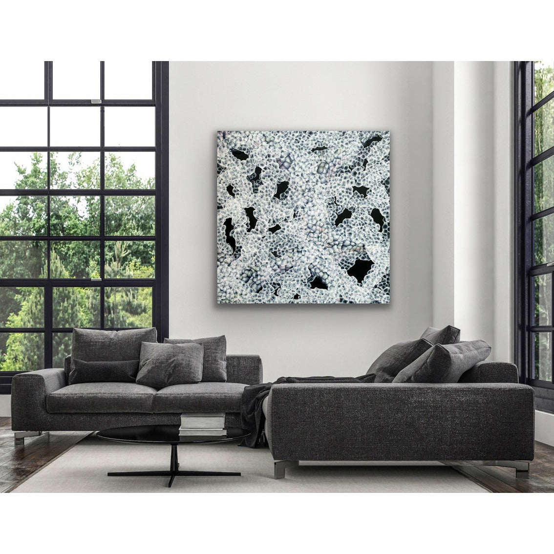 Aqueous Bloom Rock Pool Musings V - Large Abstract Sealife Painting