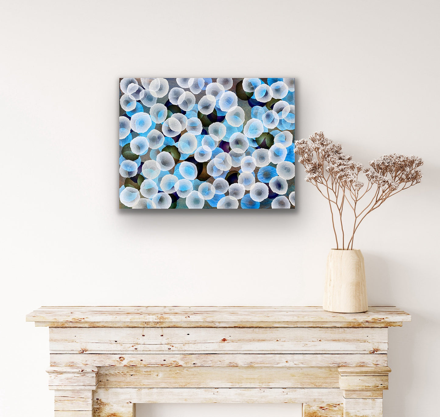 Bioluminous Drift VIII - Original Abstract Painting Micro Sea Art
