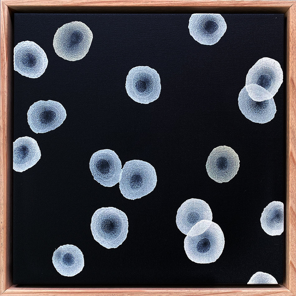 Orbicular Echo IV - Abstract Monochrome Painting