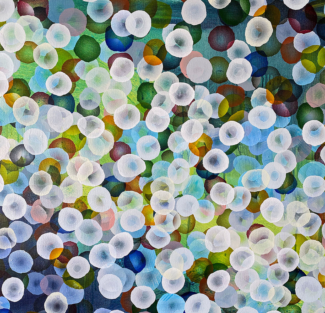 Bio Bloom Tideline Flurry II - Original Abstract Artwork inspired by coastal life