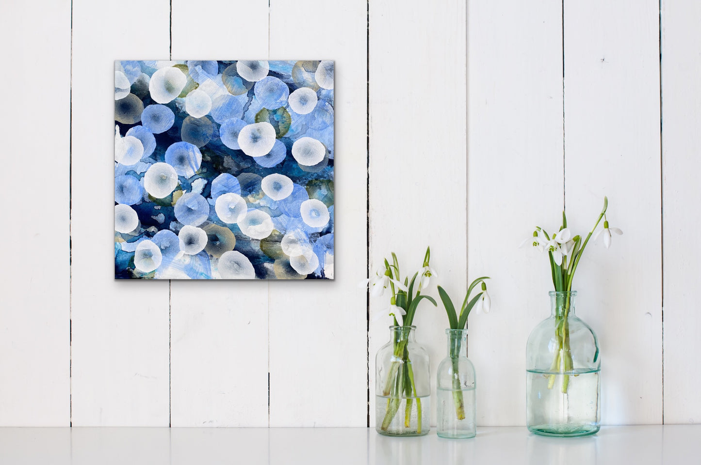 Bioluminous Drift VI - Abstract Sealife Painting