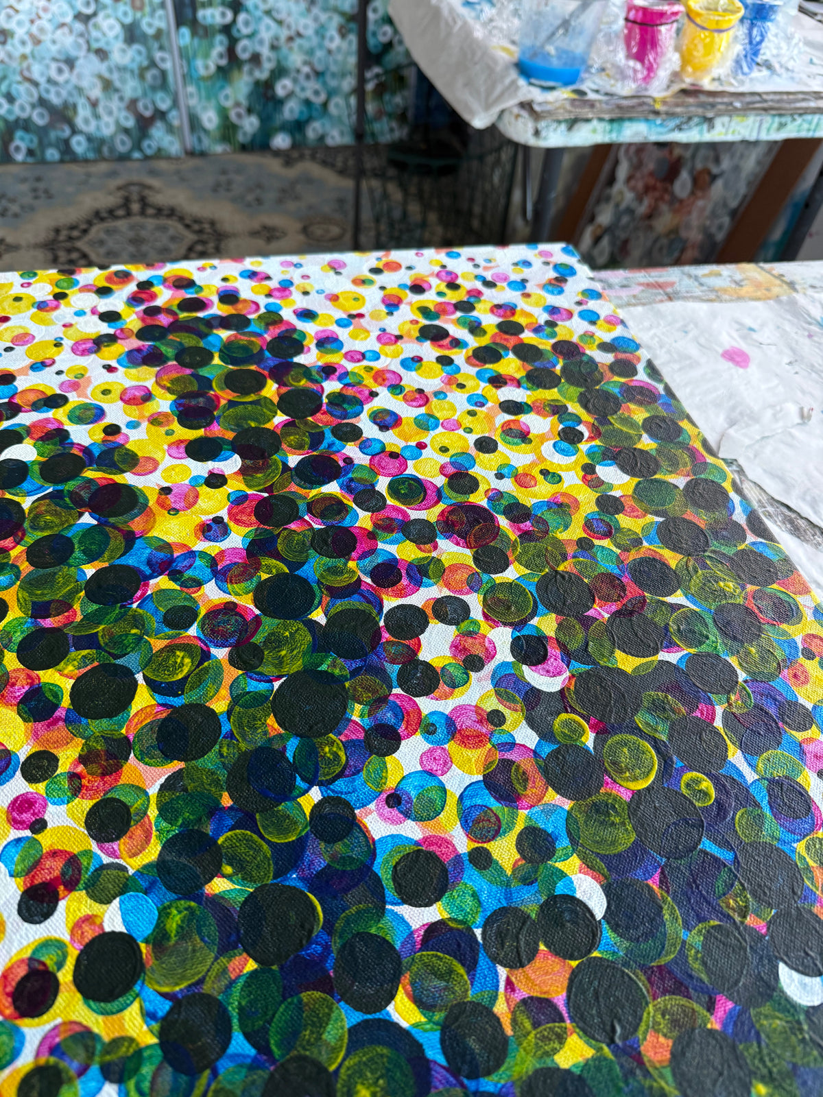 Anthropic Replica - Original Benday Dot Painting