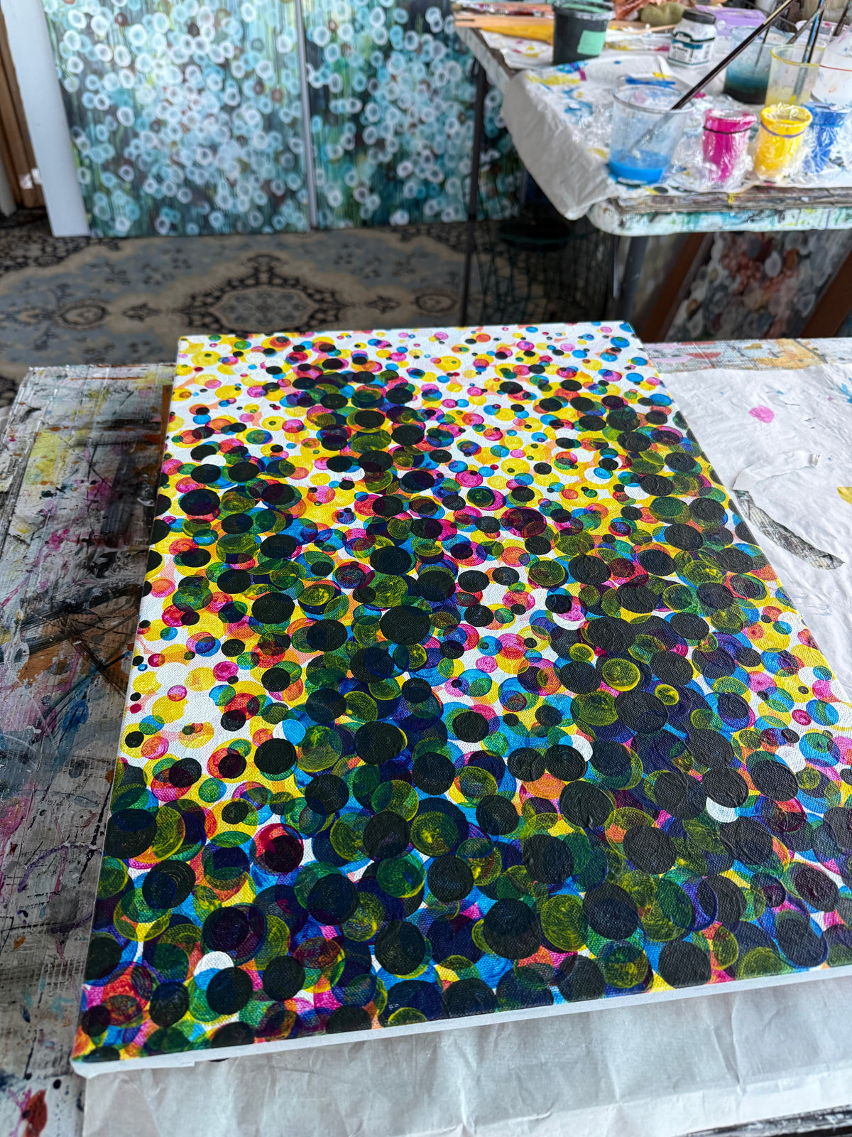Anthropic Replica - Original Benday Dot Painting