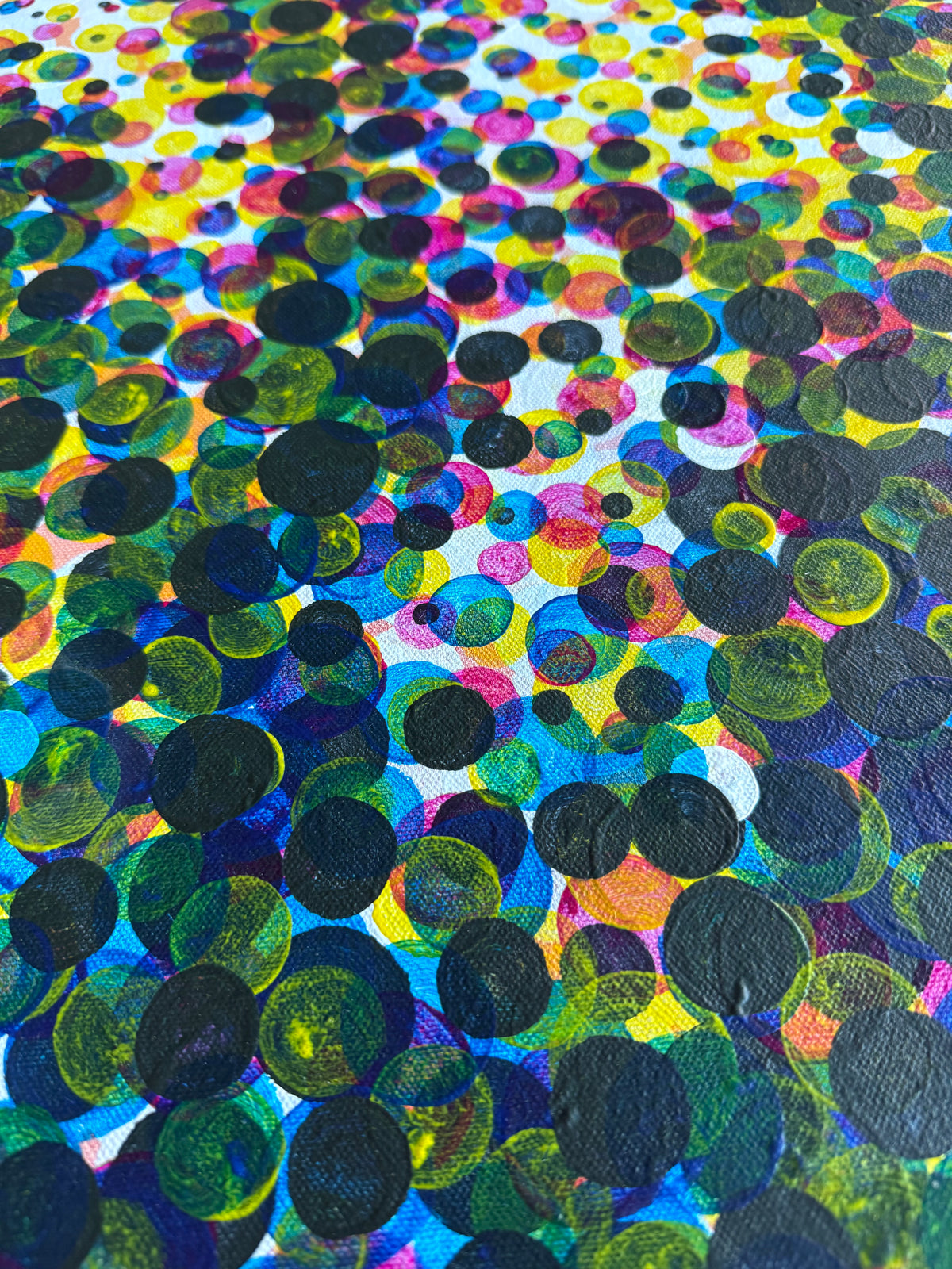 Anthropic Replica - Original Benday Dot Painting