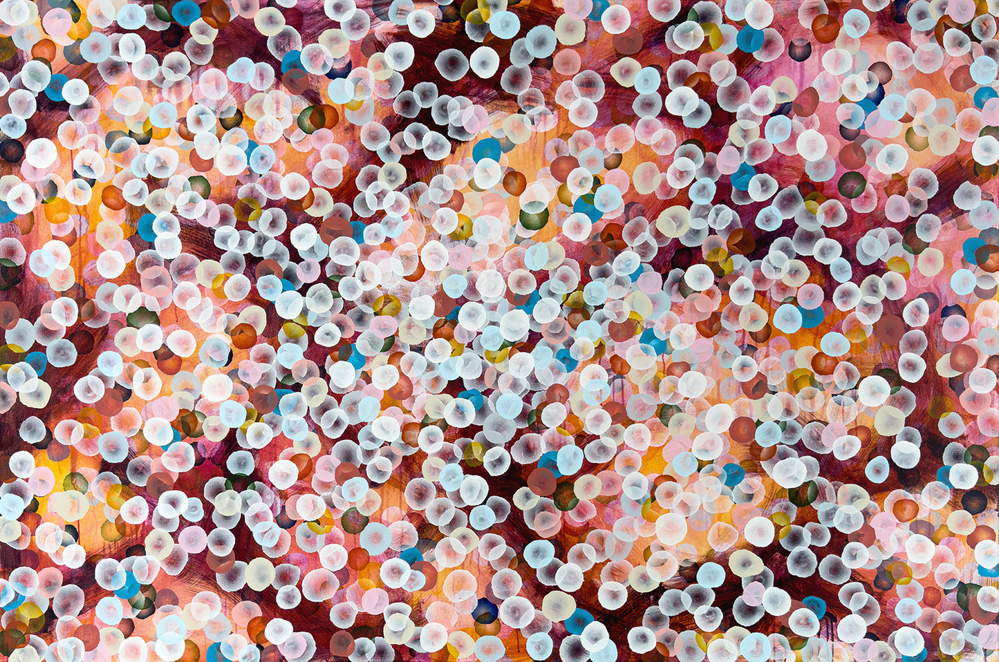Aqua Vitae - Rock Pool II, Large Colourful Abstract Painting 122 x 184cm