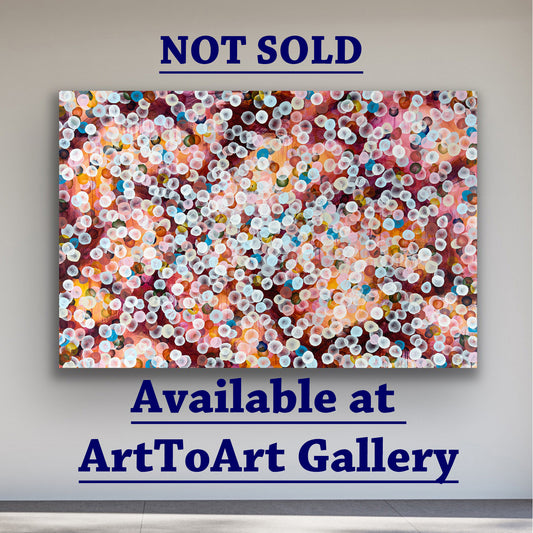 Aqua Vitae - Rock Pool II, Large Colourful Abstract Painting 122 x 184cm