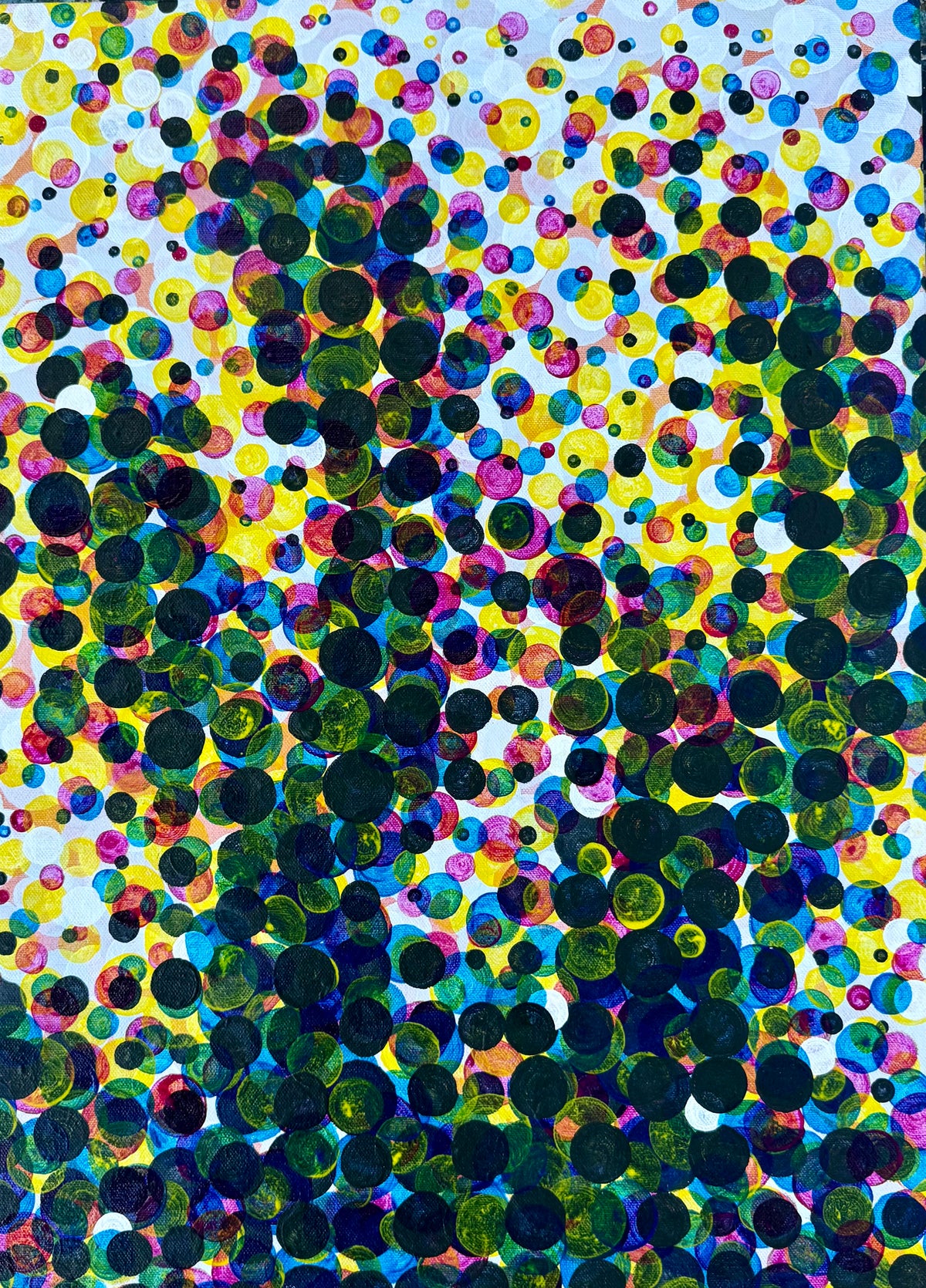 Anthropic Replica - Original Benday Dot Painting