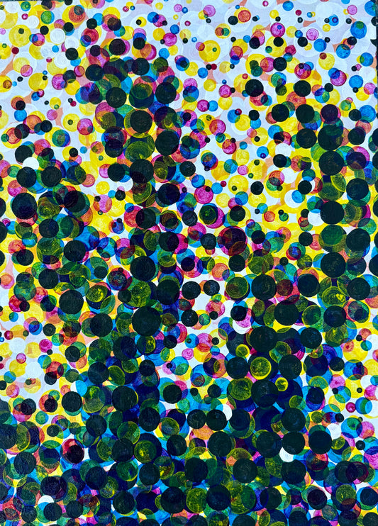 Anthropic Replica - Original Benday Dot Painting