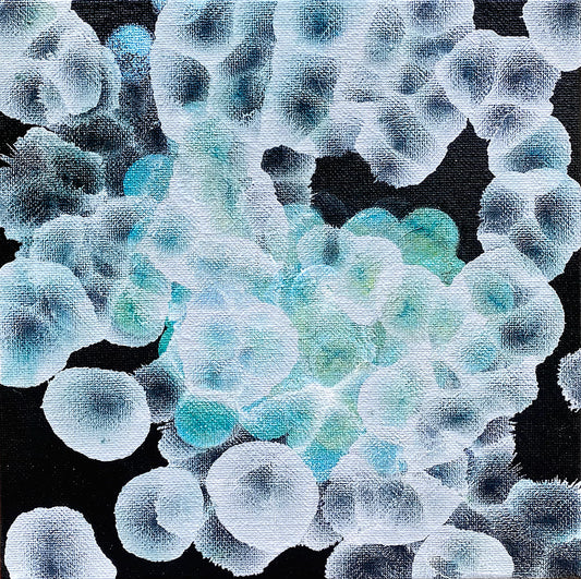 Bio-Cluster Tideline Dwellers III - Abstract Sealife Painting